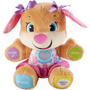 Fisher-Price Laugh & Learn Smart Stages Sis Puppy Plush Learn 75 + Song & Sound